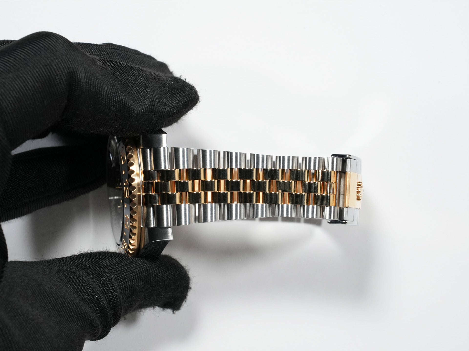 ロレックス GMTマスターII Ref.126713GRNR ステンレススチール/イエローゴールド ブラック文字盤 ジュビリーブレスレット 美品 rppwmkgk