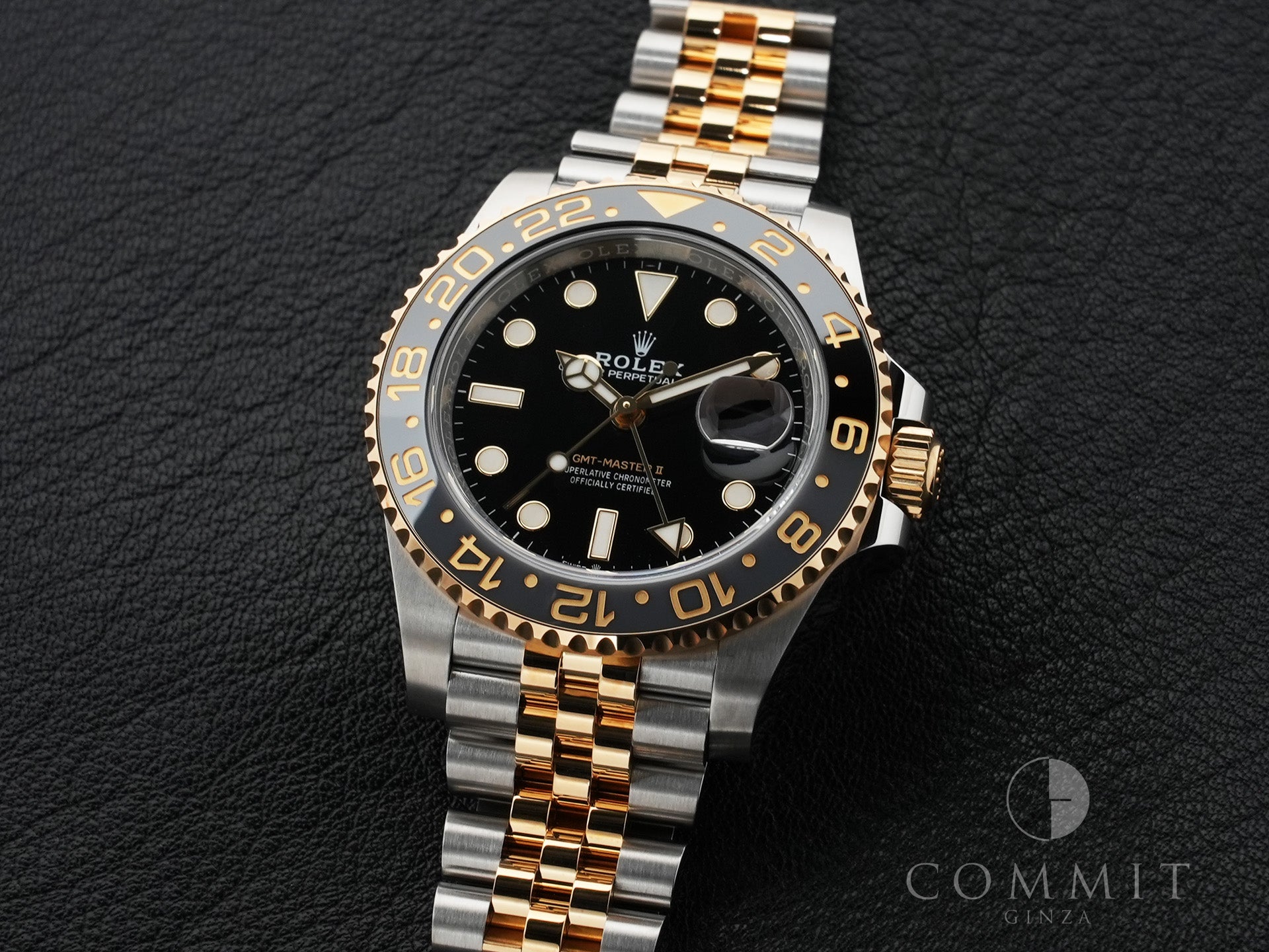 ロレックス GMTマスターII Ref.126713GRNR ステンレススチール/イエローゴールド ブラック文字盤 ジュビリーブレスレット 美品 rppwmkgk