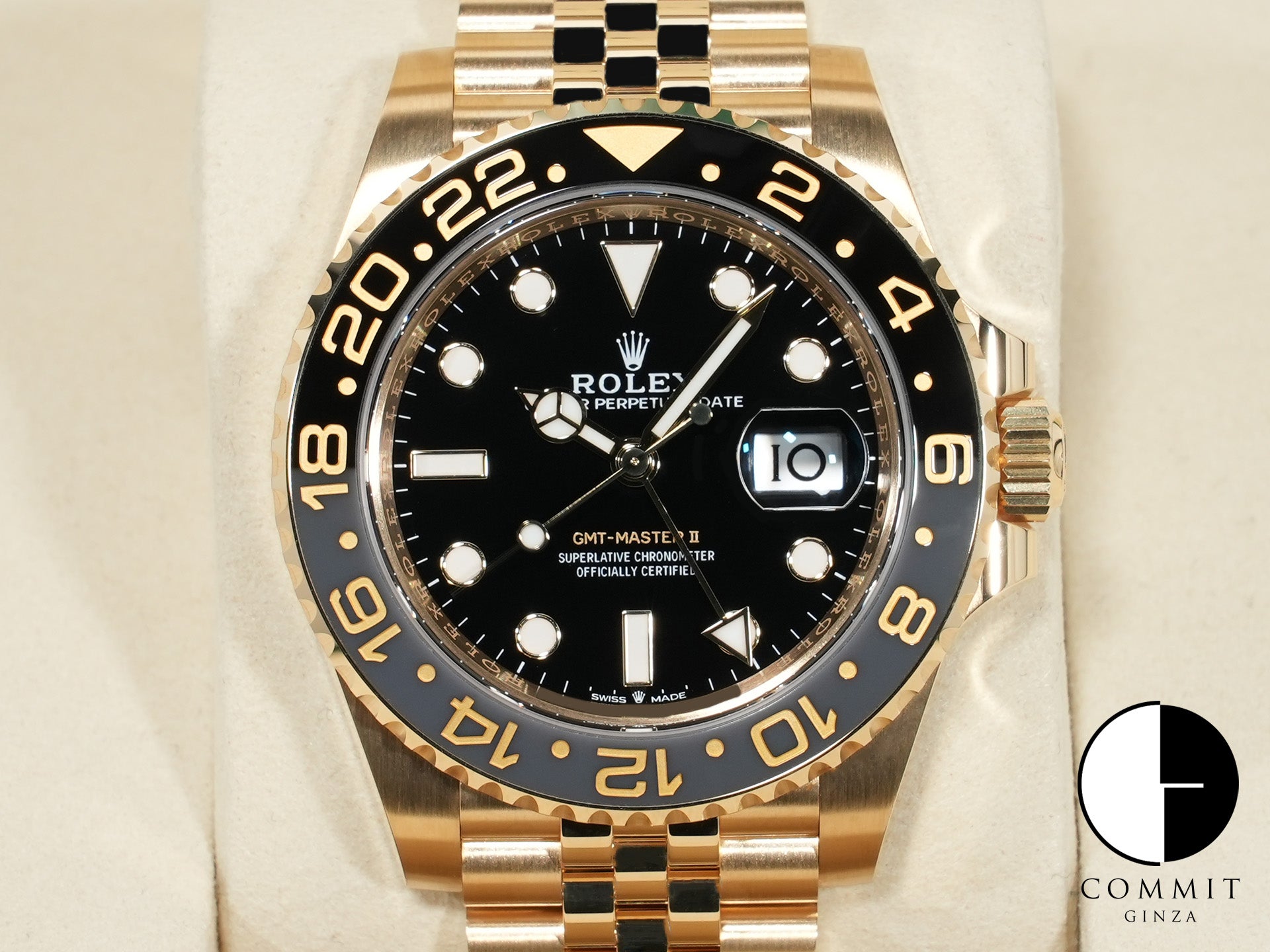ロレックス GMTマスターII Ref.126718GRNR イエローゴールド ブラック文字盤 ジュビリーブレスレット 美品 w732kwq7