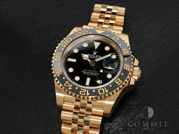 ロレックス GMTマスターII Ref.126718GRNR イエローゴールド ブラック文字盤 ジュビリーブレスレット 美品 w732kwq7