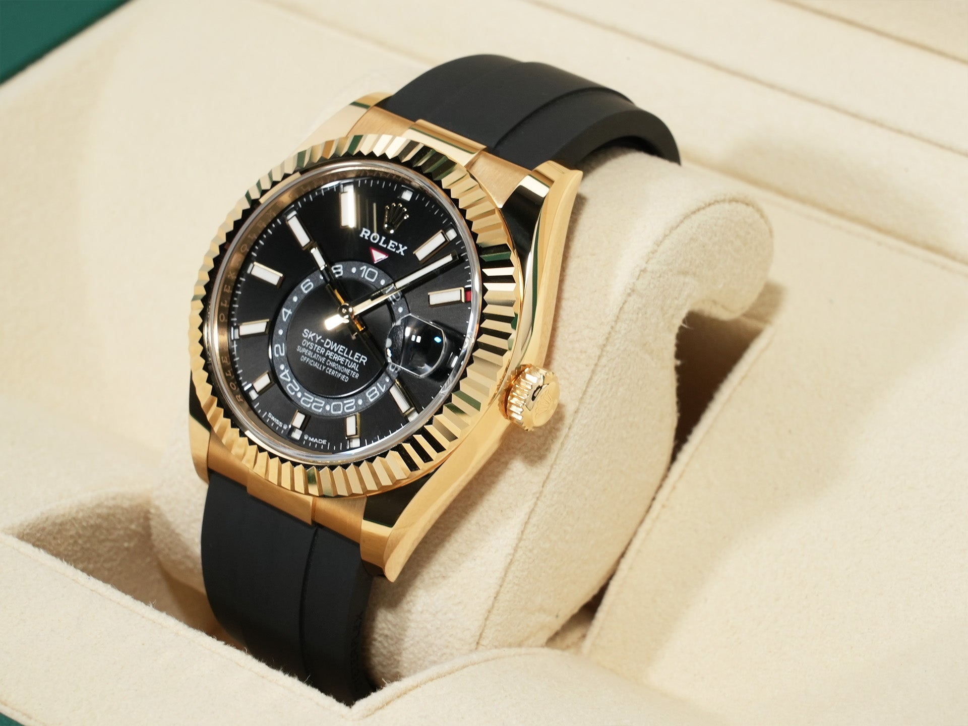 ロレックス スカイドゥエラー Ref.336238 イエローゴールド ブラック文字盤 未使用 myxy66p6