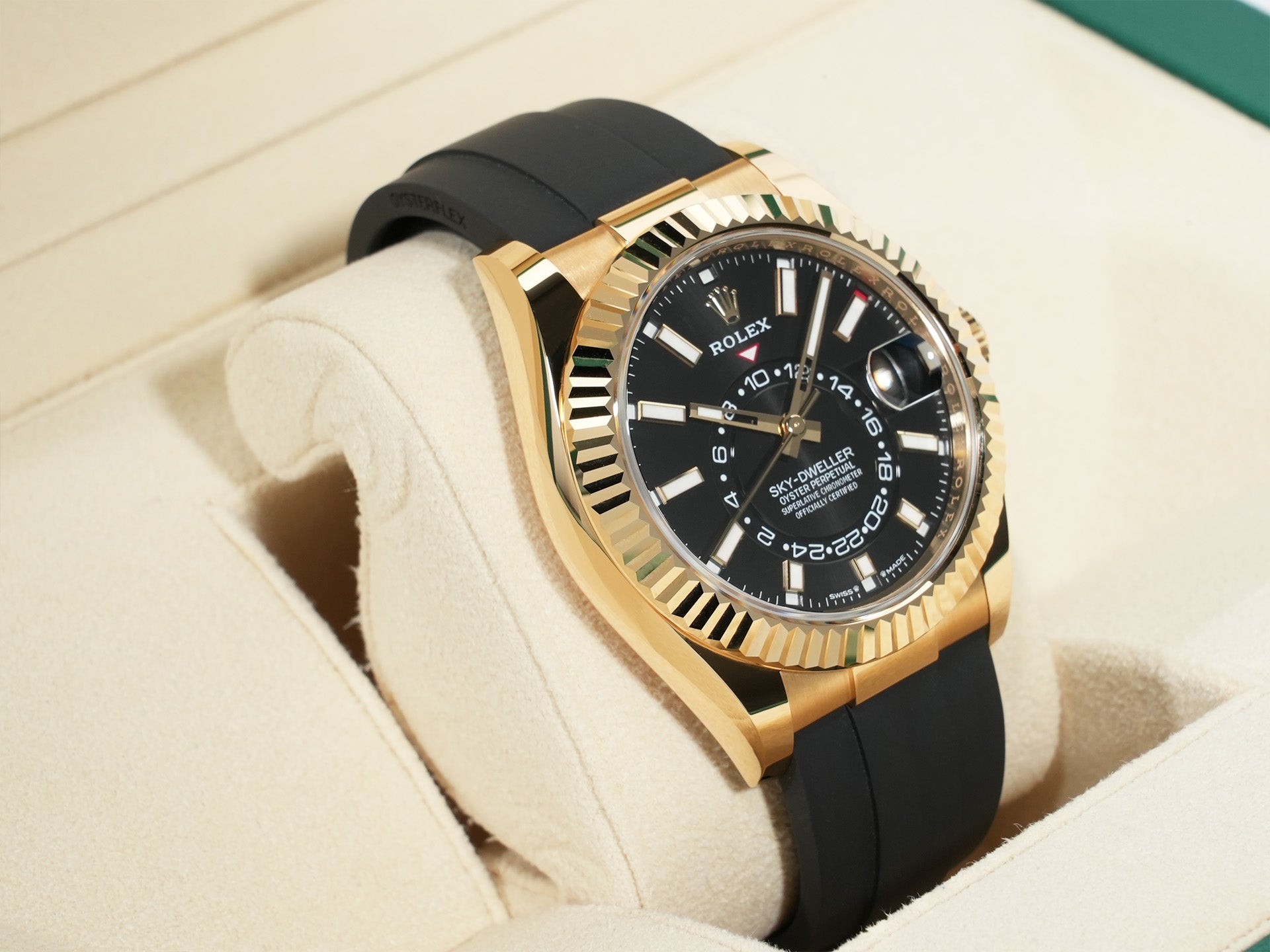 ロレックス スカイドゥエラー Ref.336238 イエローゴールド ブラック文字盤 未使用 myxy66p6