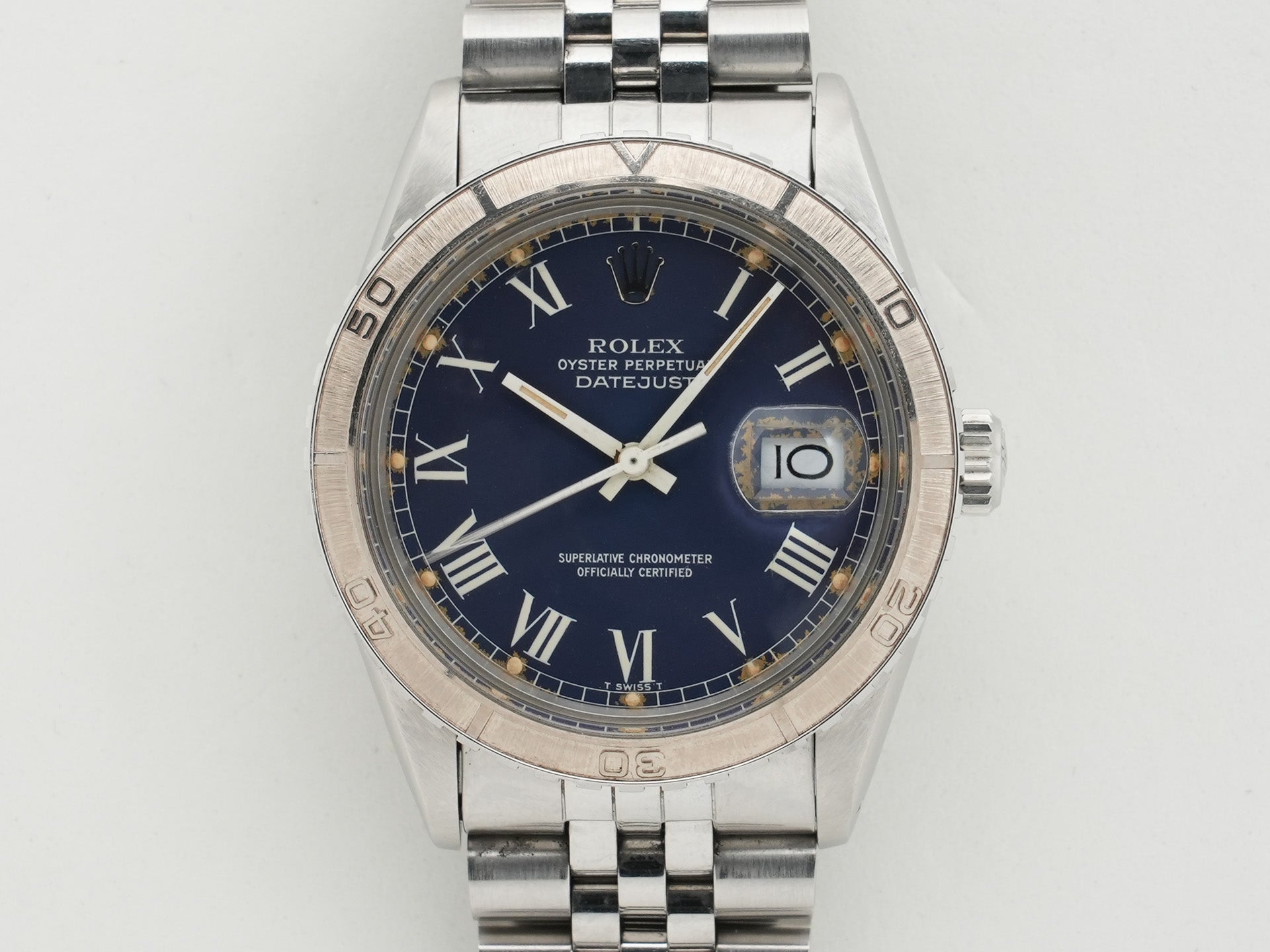 ロレックス デイトジャスト Ref.16250 ステンレススチール ブルーバックリー文字盤 中古 h7z54mf9