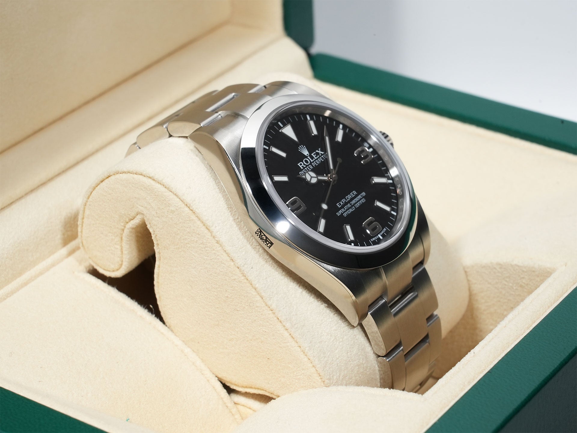 ロレックス エクスプローラーI Ref.214270 ステンレススチール ブラック文字盤 オイスターブレスレット 未使用 kwpjad82