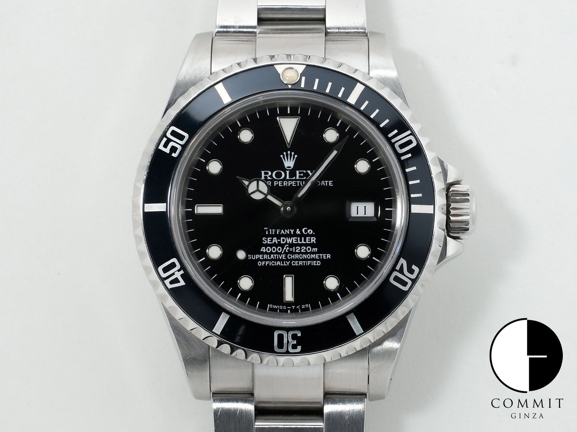 ロレックス シードゥエラー ティファニー Ref.16600 ステンレススチール ブラック文字盤 中古 3w6hi45b