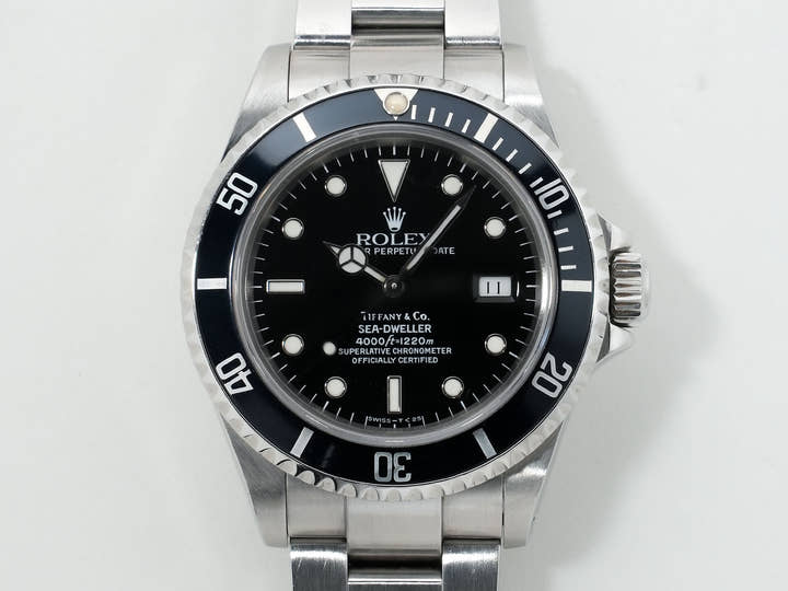 ロレックス シードゥエラー ティファニー Ref.16600 ステンレススチール ブラック文字盤 中古 3w6hi45b