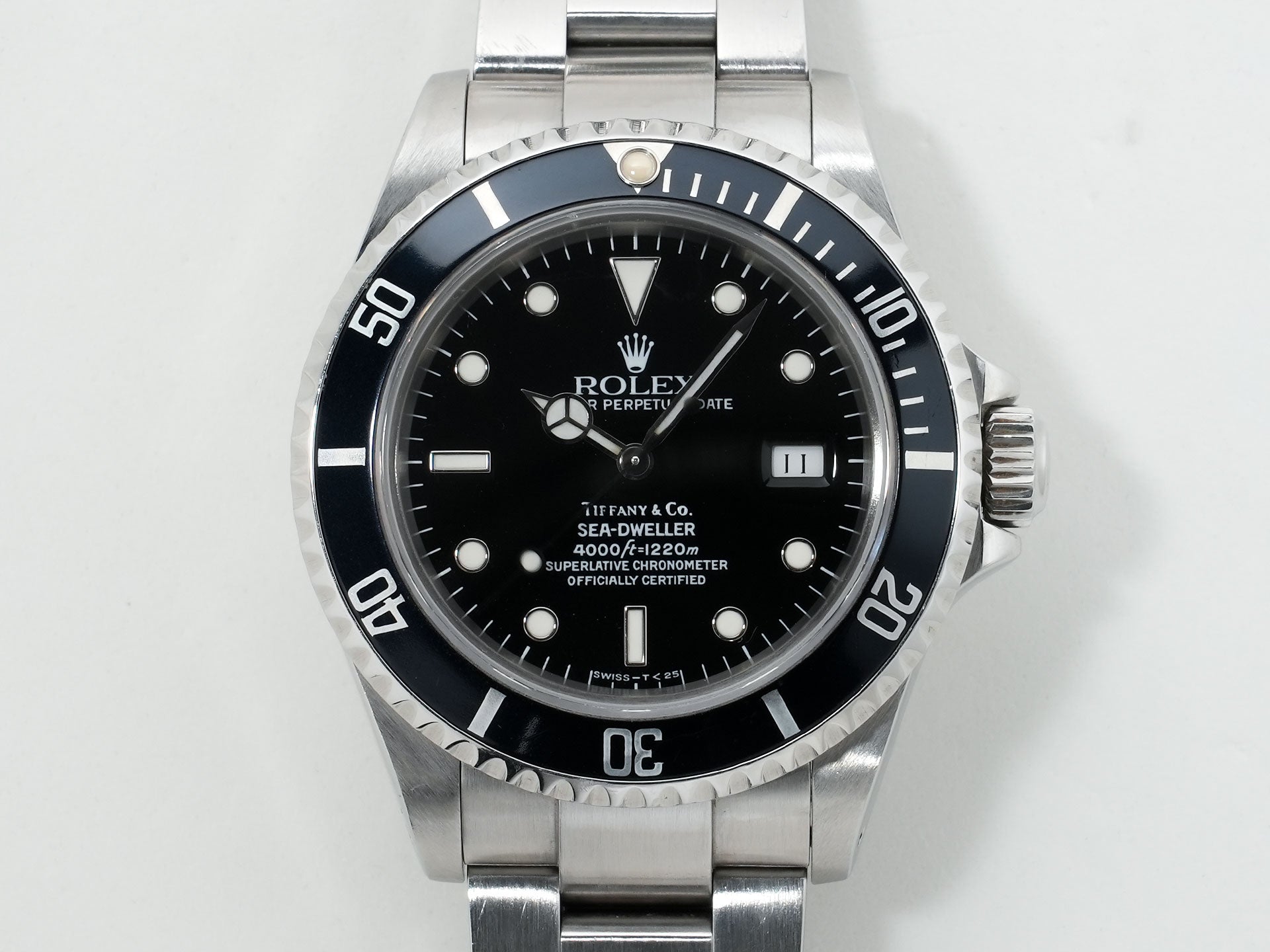 ロレックス シードゥエラー ティファニー Ref.16600 ステンレススチール ブラック文字盤 中古 3w6hi45b