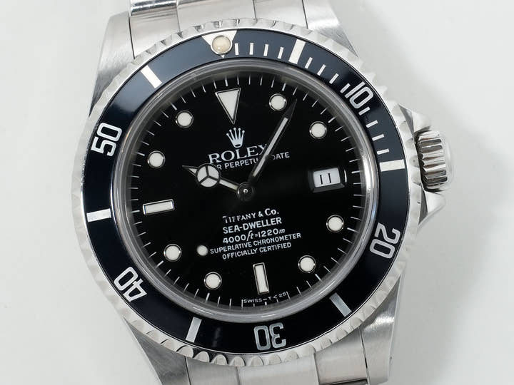 ロレックス シードゥエラー ティファニー Ref.16600 ステンレススチール ブラック文字盤 中古 3w6hi45b
