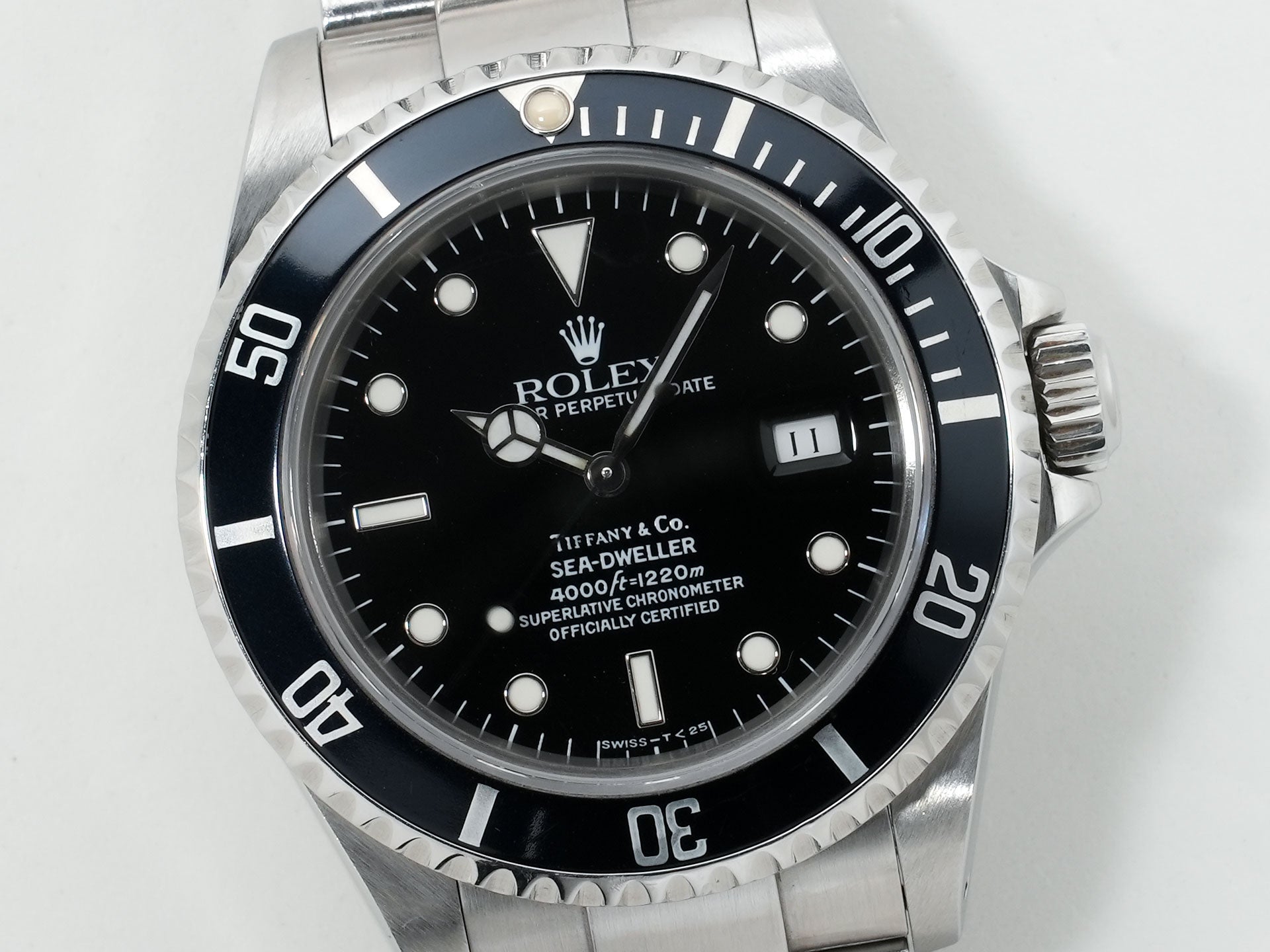 ロレックス シードゥエラー ティファニー Ref.16600 ステンレススチール ブラック文字盤 中古 3w6hi45b