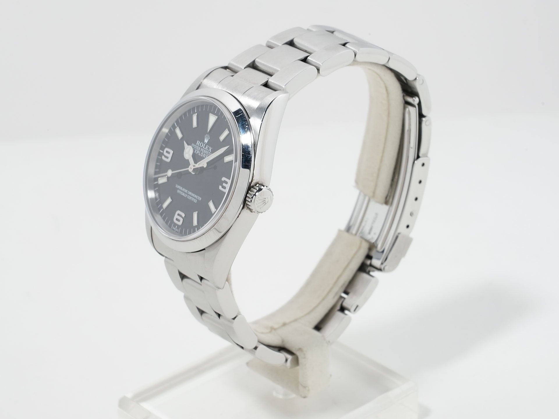 ロレックス エクスプローラーI Ref.14270 ステンレススチール ブラック文字盤 オイスターブレスレット 中古 5tncq3u7