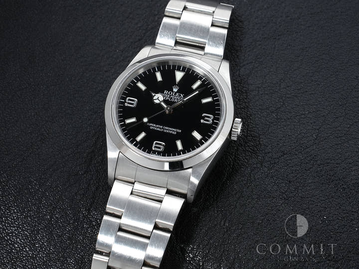 ロレックス エクスプローラーI Ref.14270 ステンレススチール ブラック文字盤 オイスターブレスレット 中古 5tncq3u7