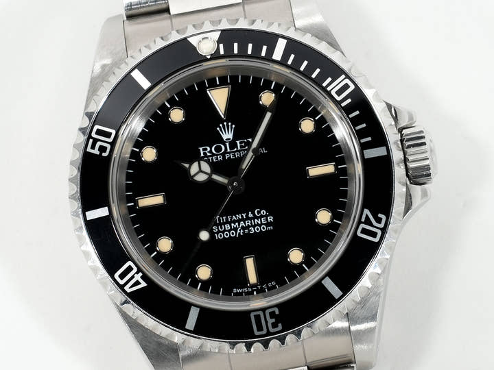 ロレックス サブマリーナー ノンデイト ティファニー Ref.14060 ステンレススチール ブラック文字盤 中古 iafyu6i2