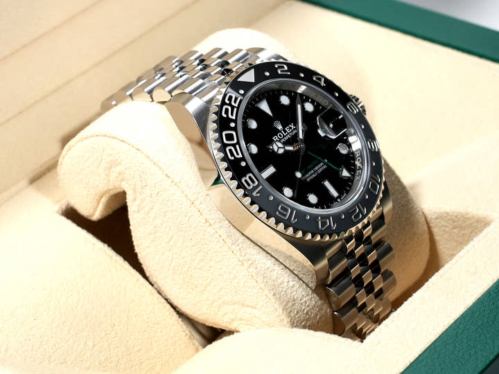 Rolex GMT-Master II Ref. 126710GRNR Stainless Steel Black Dial Jubilee Bracelet Unused 2qmr4fwt