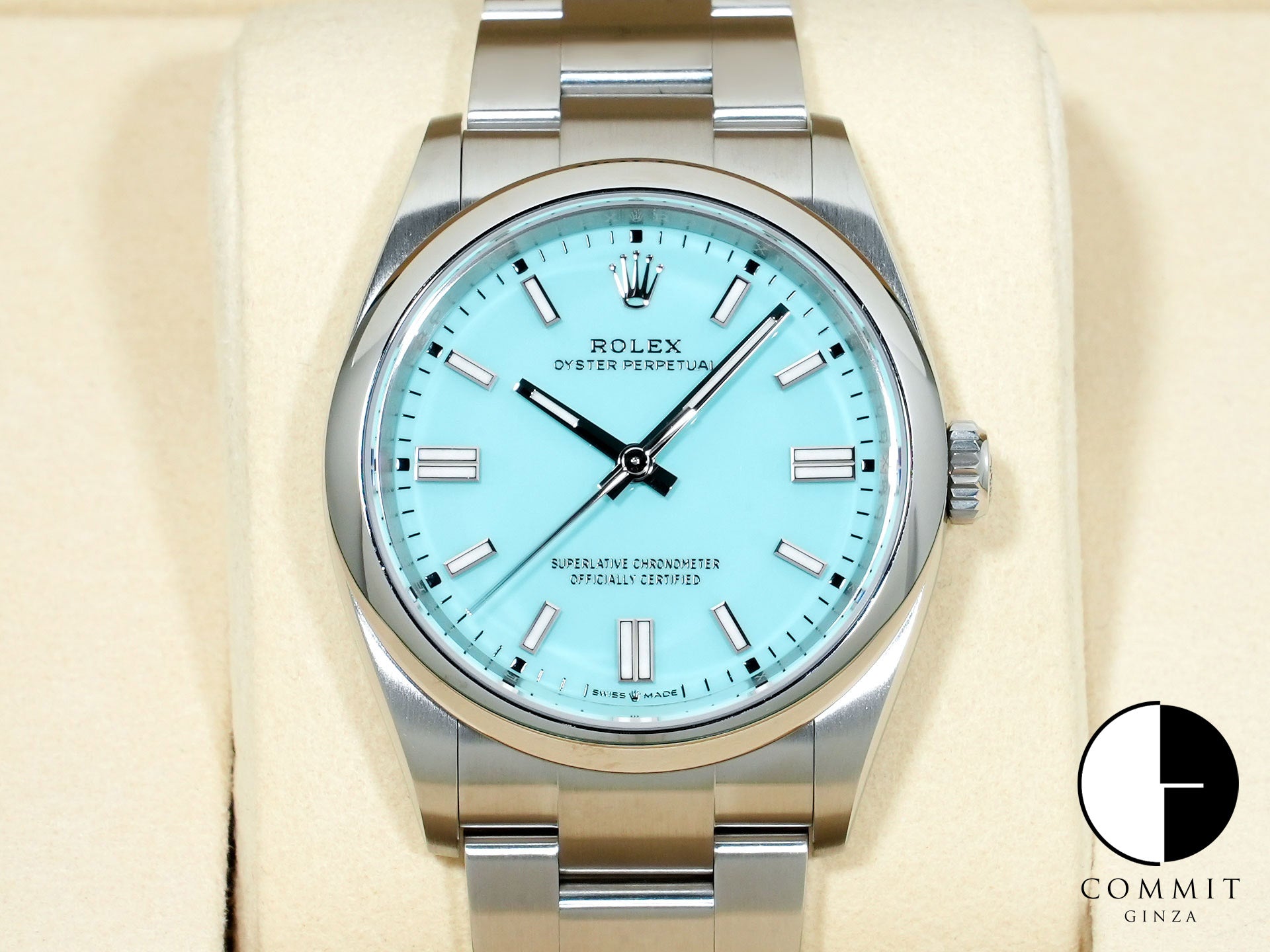 ロレックス オイスターパーペチュアル36 Ref.126000 ステンレススチール ターコイズ文字盤 未使用 xfv79h49