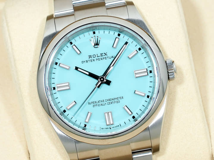ロレックス オイスターパーペチュアル36 Ref.126000 ステンレススチール ターコイズ文字盤 未使用 xfv79h49
