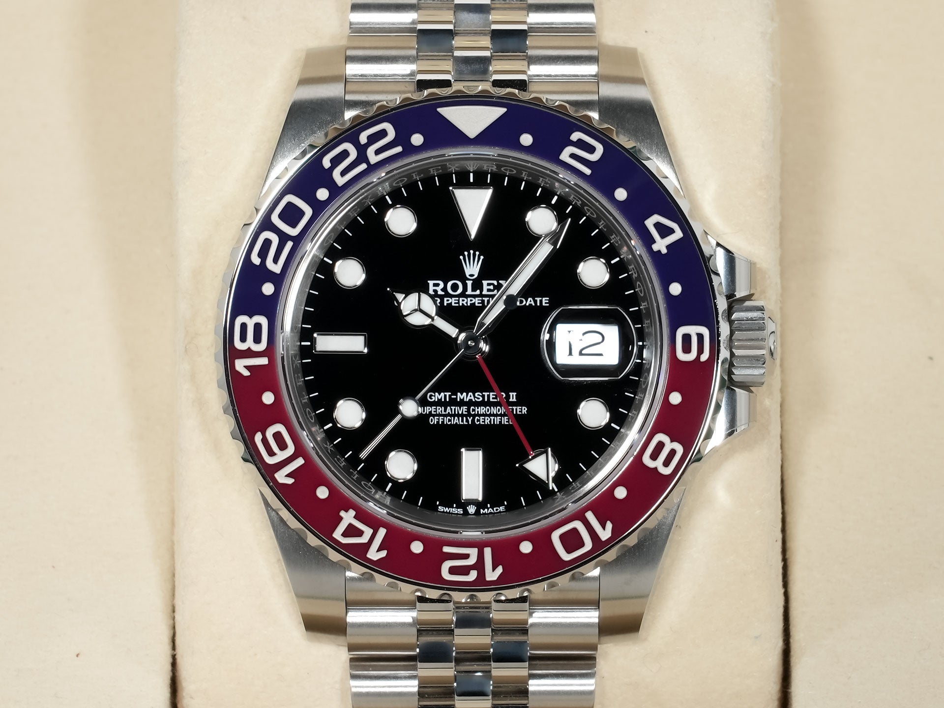 ロレックス GMTマスターII Ref.126710BLRO ステンレススチール ブラック文字盤 ジュビリーブレスレット 未使用 x9oyc5iw