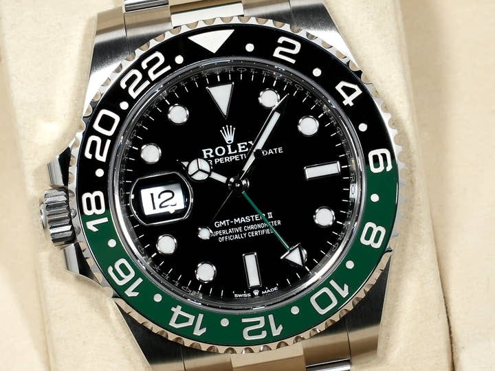 Rolex GMT-Master II Ref. 126720VTNR Stainless Steel Black Dial Oyster Bracelet Unused ff8hs5d9