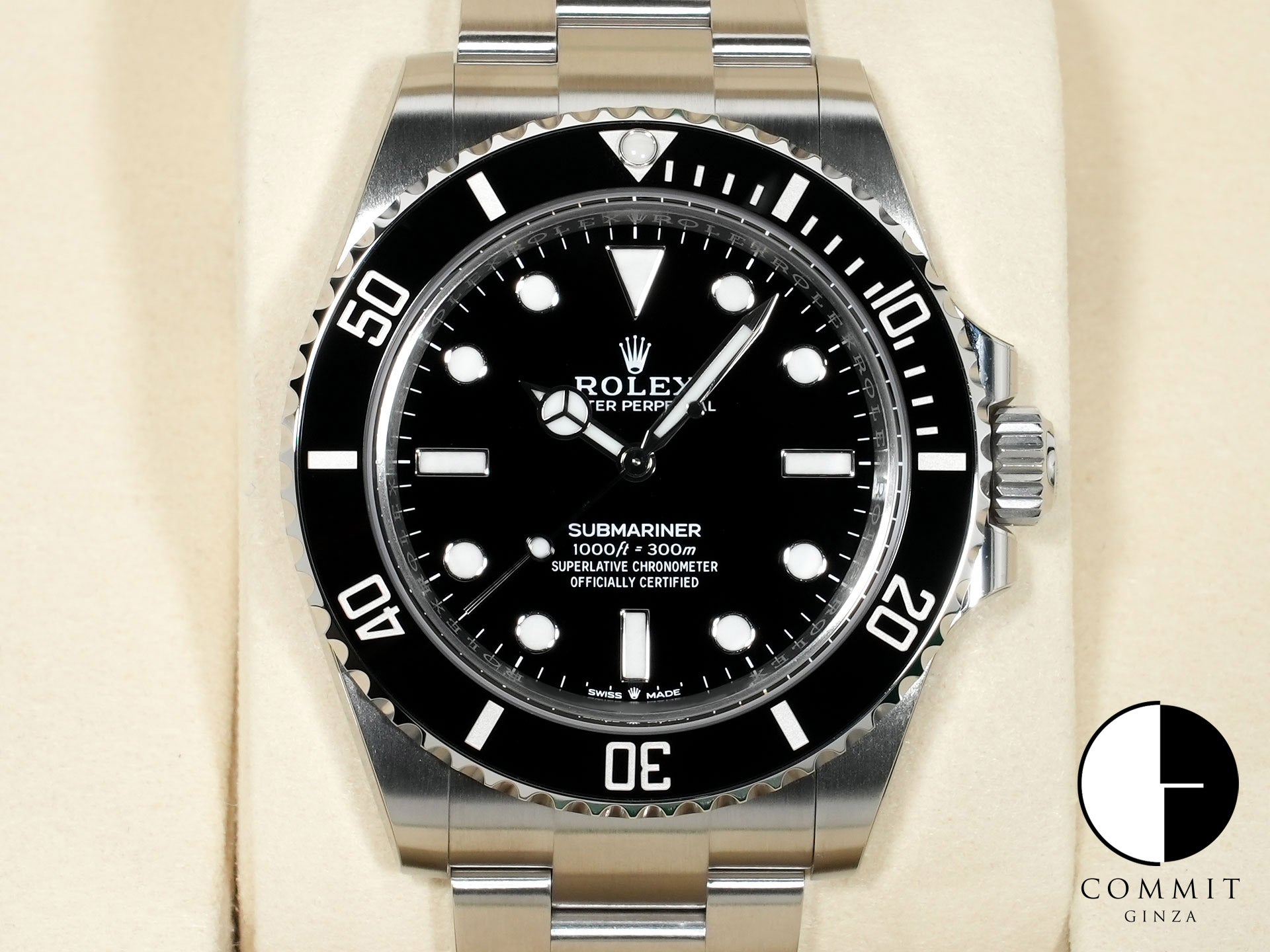 ロレックス サブマリーナー ノンデイト Ref.124060 ステンレススチール ブラック文字盤 未使用 fx3rs6xw