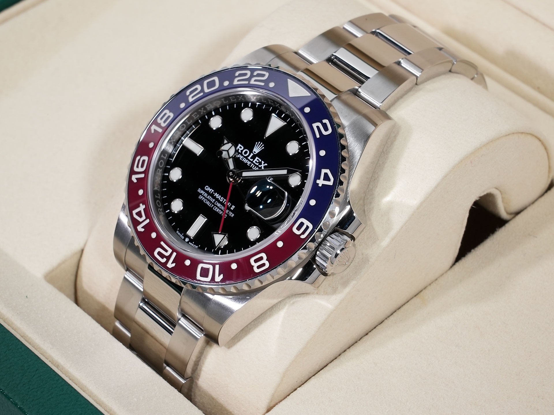 Rolex GMT-Master II Ref. 126710BLRO Stainless Steel Black Dial Oyster Bracelet Excellent Condition krgqtemk