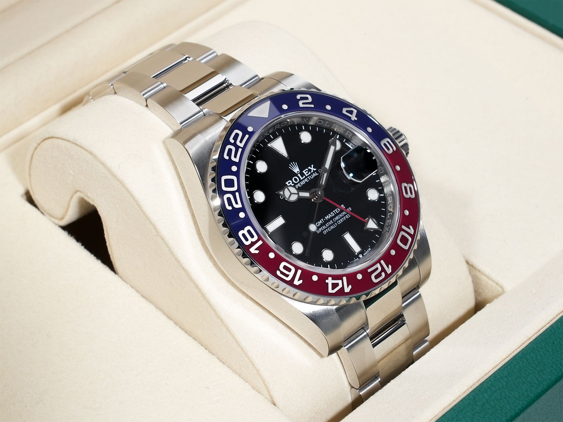 Rolex GMT-Master II Ref. 126710BLRO Stainless Steel Black Dial Oyster Bracelet Excellent Condition krgqtemk