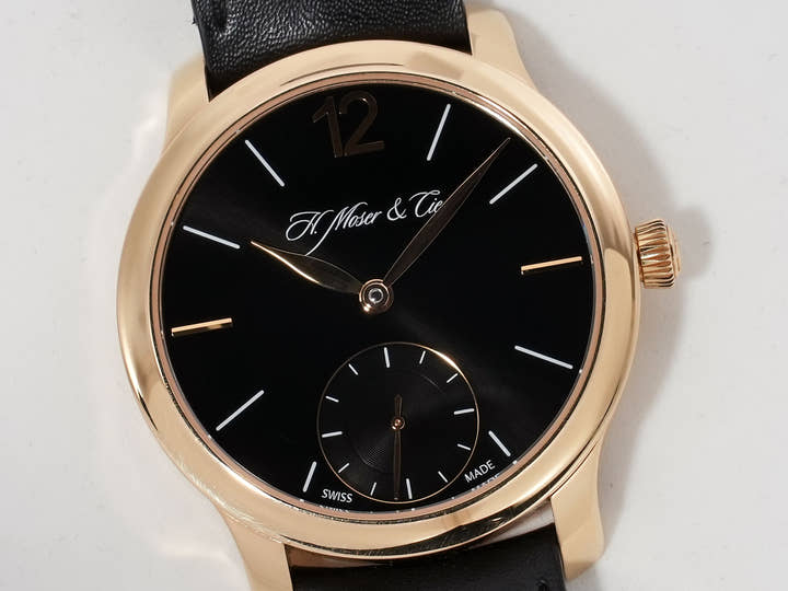 H. Moser Mayu Ref. 321.503-007 Rose Gold Black Dial Pre-owned v8bcbr7h