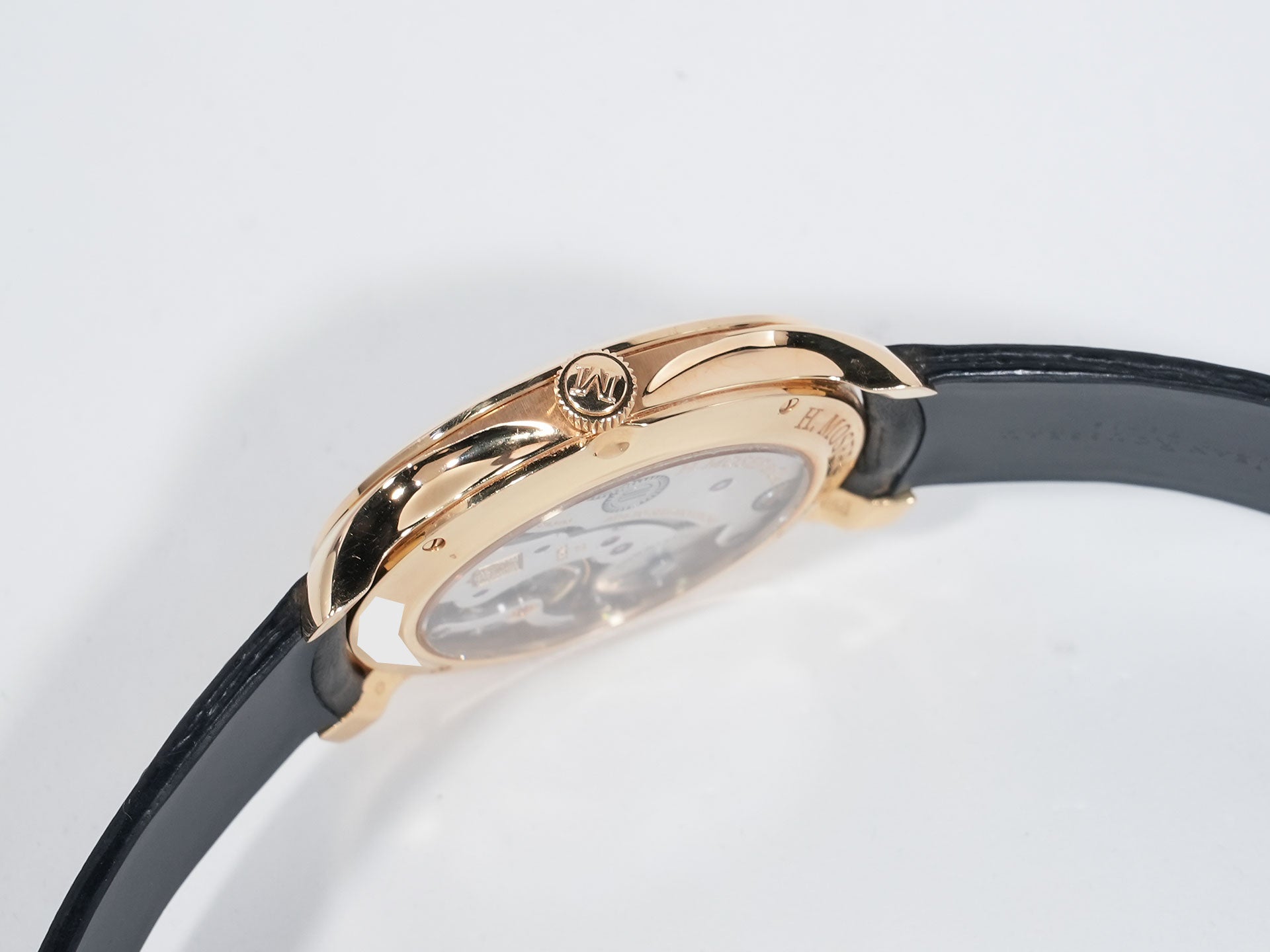 H. Moser Mayu Ref. 321.503-007 Rose Gold Black Dial Pre-owned v8bcbr7h