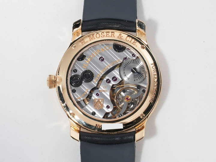H. Moser Mayu Ref. 321.503-007 Rose Gold Black Dial Pre-owned v8bcbr7h