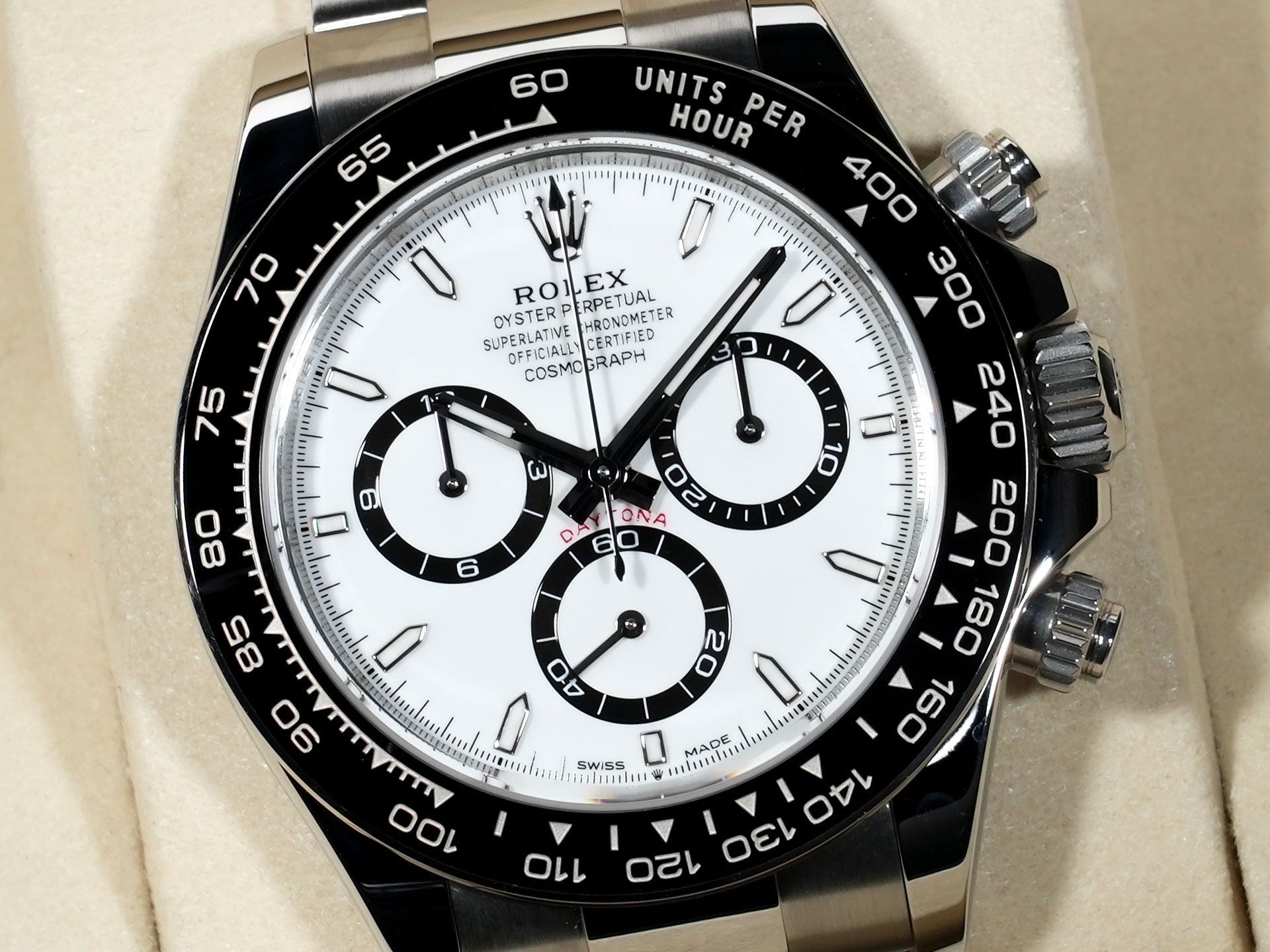 Pre-owned Rolex Daytona Ref. 126500LN Stainless Steel White Dial (egdroopj)