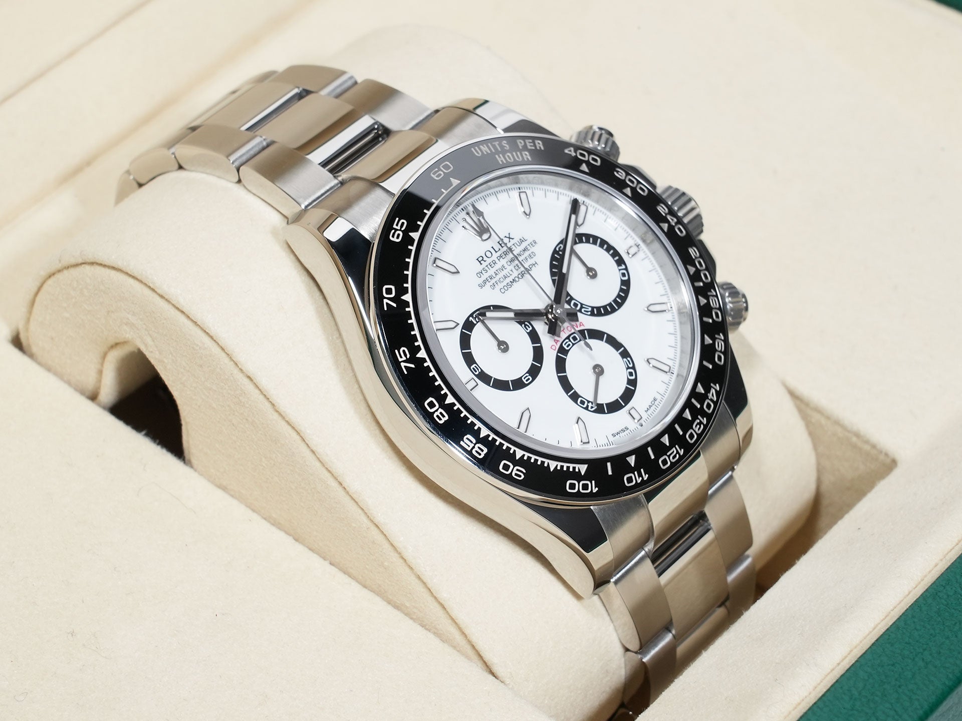 Pre-owned Rolex Daytona Ref. 126500LN Stainless Steel White Dial (egdroopj)