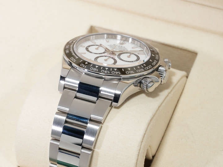 Pre-owned Rolex Daytona Ref. 126500LN Stainless Steel White Dial (egdroopj)