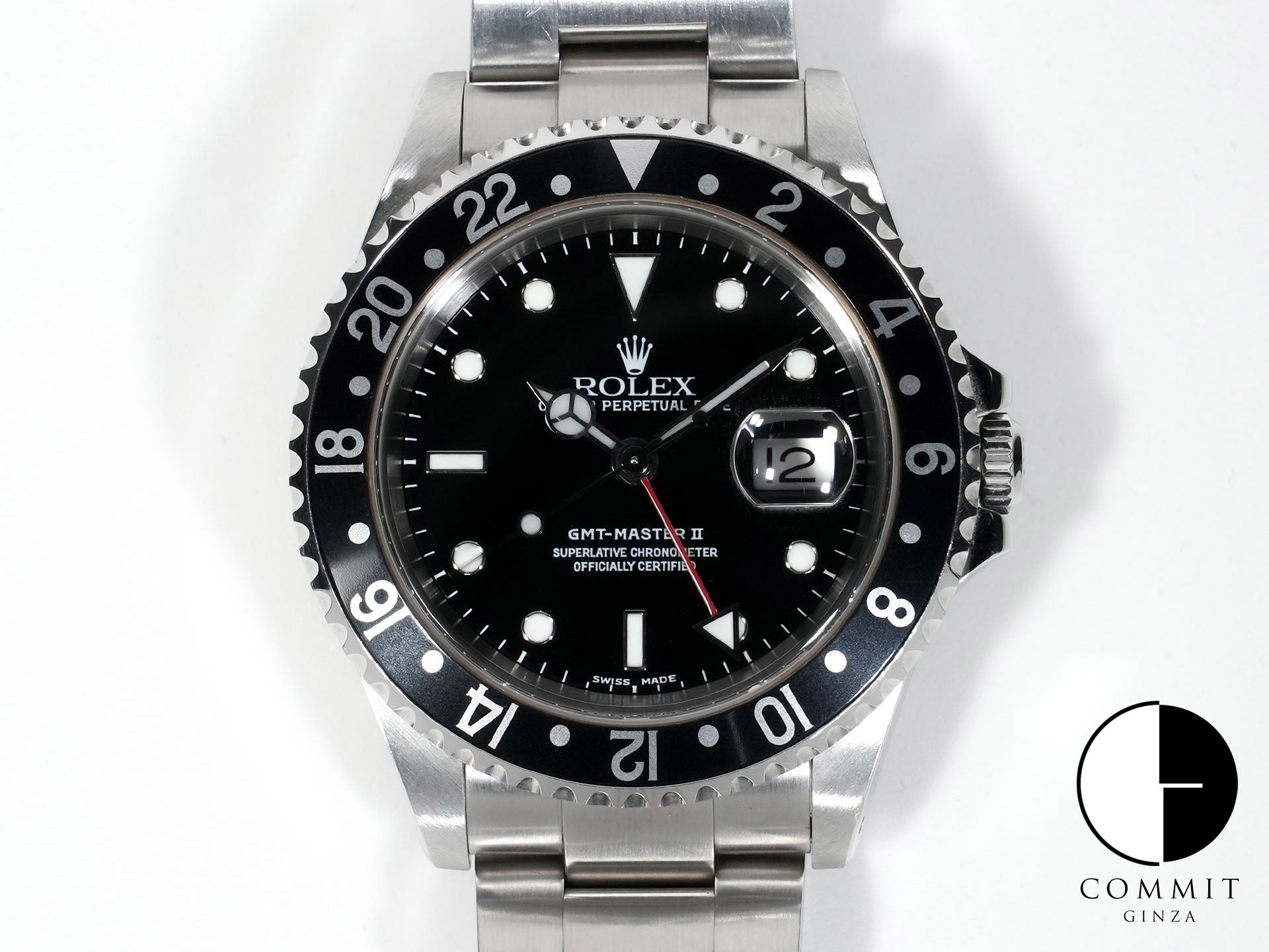 ロレックス GMTマスターII Ref.16710 ステンレススチール ブラック文字盤 オイスターブレスレット 中古 ak5m8h2w