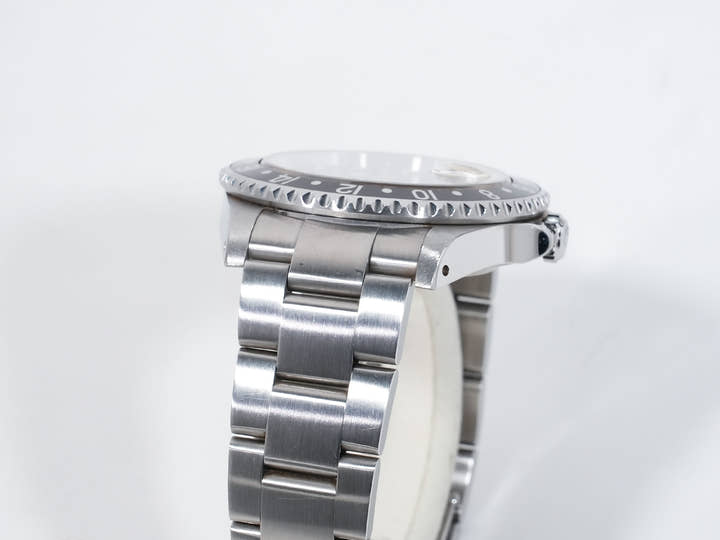 Pre-owned Rolex GMT-Master II Ref. 16710 Stainless Steel Black Dial Oyster Bracelet ak5m8h2w