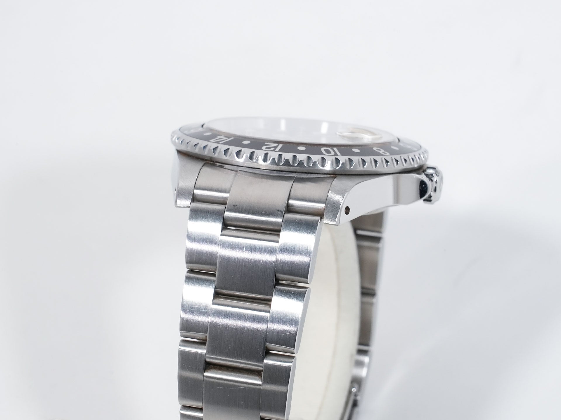 Pre-owned Rolex GMT-Master II Ref. 16710 Stainless Steel Black Dial Oyster Bracelet ak5m8h2w