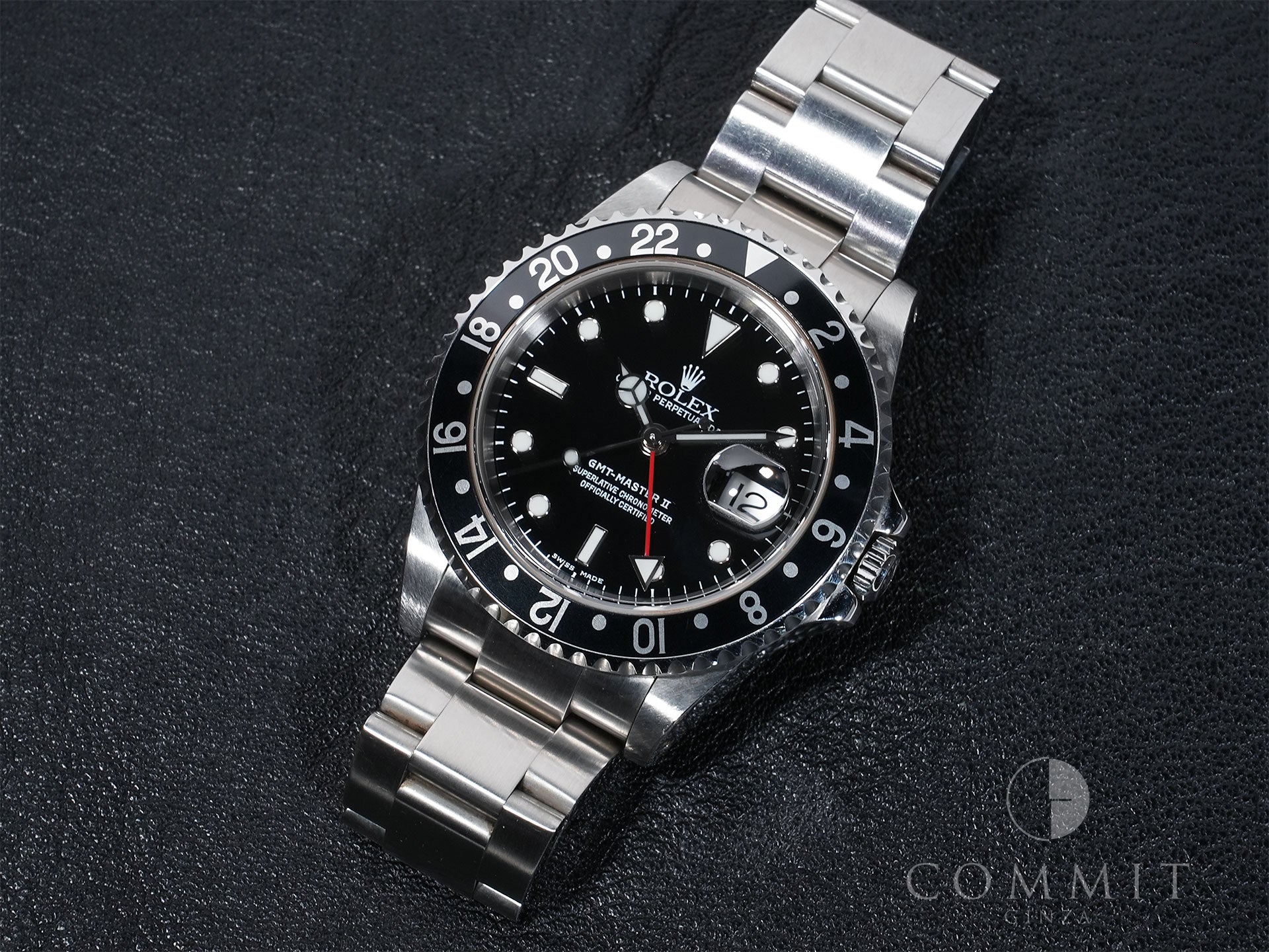 Pre-owned Rolex GMT-Master II Ref. 16710 Stainless Steel Black Dial Oyster Bracelet ak5m8h2w