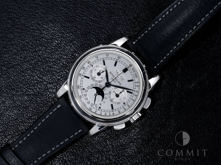 Patek Philippe Perpetual Calendar Chronograph Ref. 5970G-001 White Gold Silver Dial Pre-owned xoyge9ui