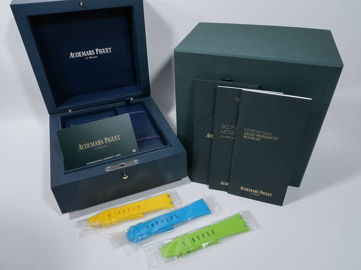 オーデマピゲ ロイヤルオーク オフショア ミュージックエディション Ref.77600TI.OO.A343CA.01 チタン ブルー文字盤 未使用 mzwpdi5h