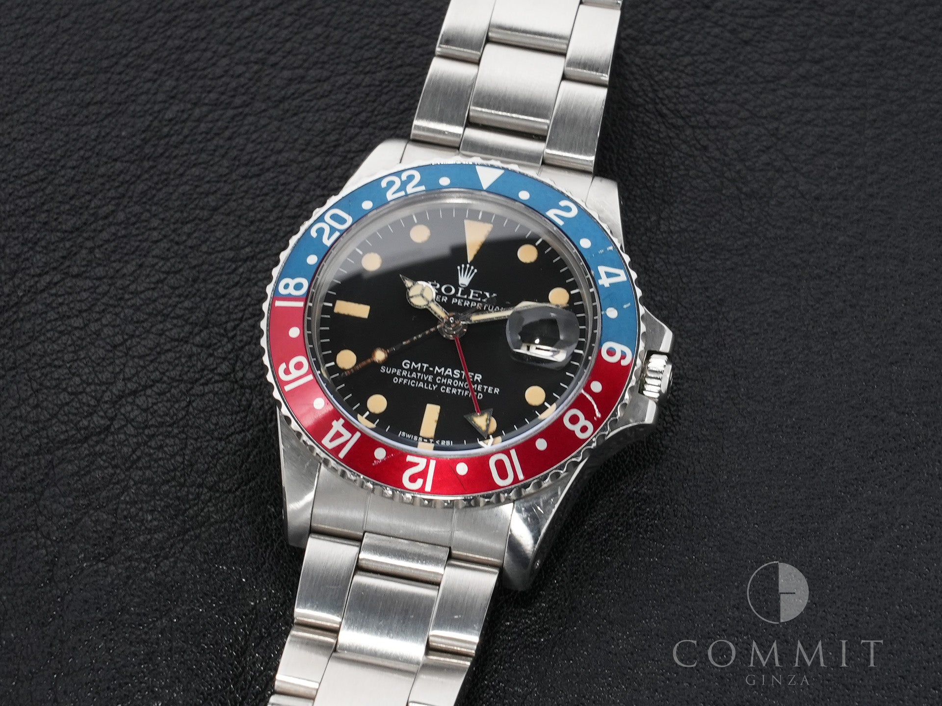 ロレックス GMTマスター Ref.1675 ステンレススチール ブラック文字盤 オイスターブレスレット 中古 cdkww4ir