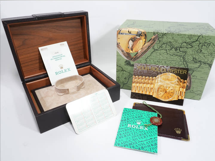 ロレックス デイデイト36 Ref.18238A イエローゴールド シャンパンx10Pダイヤ文字盤 中古 tzhaxm63