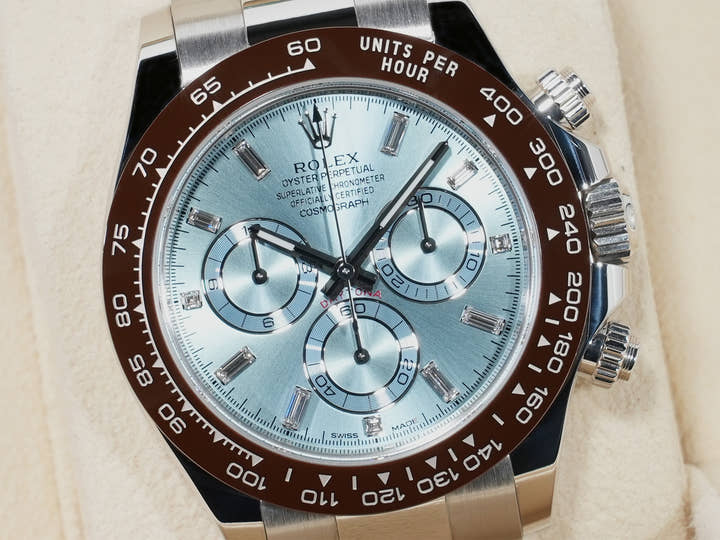 ロレックス デイトナ Ref.116506A プラチナ アイスブルー文字盤 中古 qbatm38m