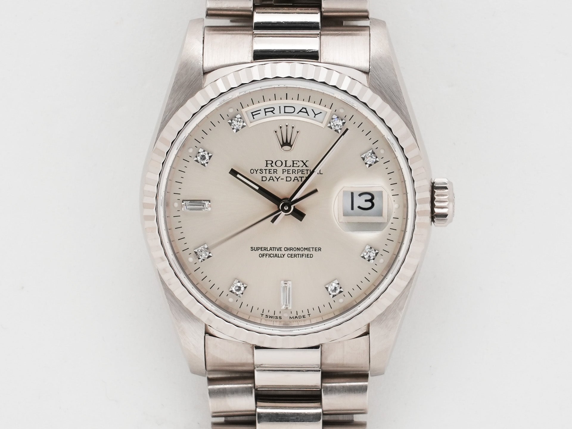 ロレックス デイデイト36 Ref.18239A ホワイトゴールド シルバー文字盤 中古 wjjztoba
