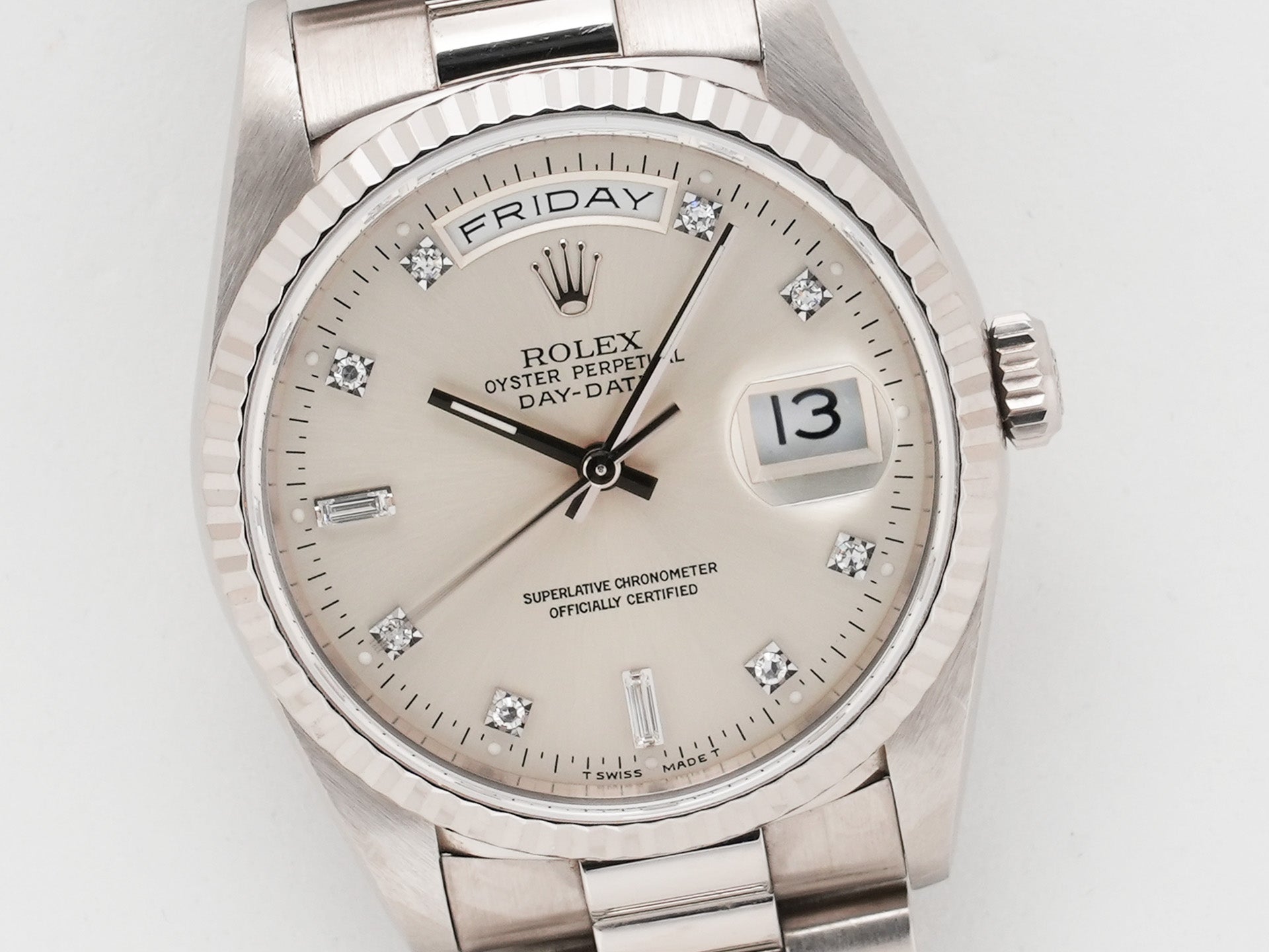 ロレックス デイデイト36 Ref.18239A ホワイトゴールド シルバー文字盤 中古 wjjztoba