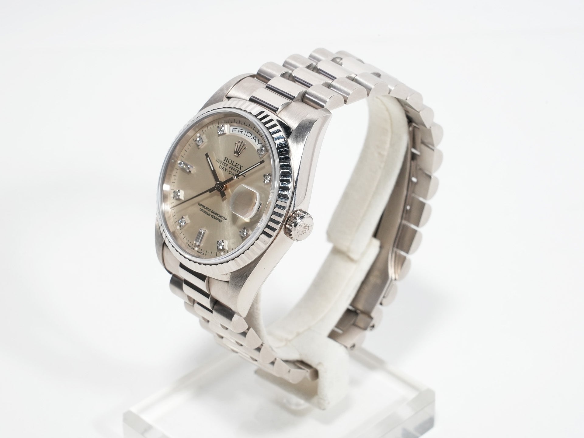 ロレックス デイデイト36 Ref.18239A ホワイトゴールド シルバー文字盤 中古 wjjztoba
