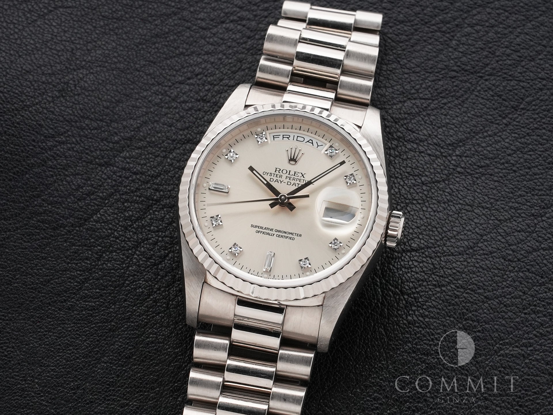 ロレックス デイデイト36 Ref.18239A ホワイトゴールド シルバー文字盤 中古 wjjztoba