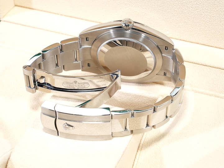 ロレックス デイトジャスト41 Ref.126300 ステンレススチール ミントグリーン文字盤 オイスターブレスレット 中古 toq625pq