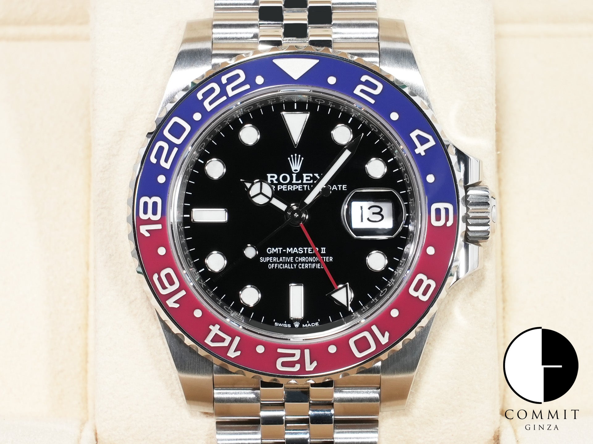 ロレックス GMTマスターII Ref.126710BLRO ステンレススチール ブラック文字盤 ジュビリーブレスレット 中古 rez63cvi