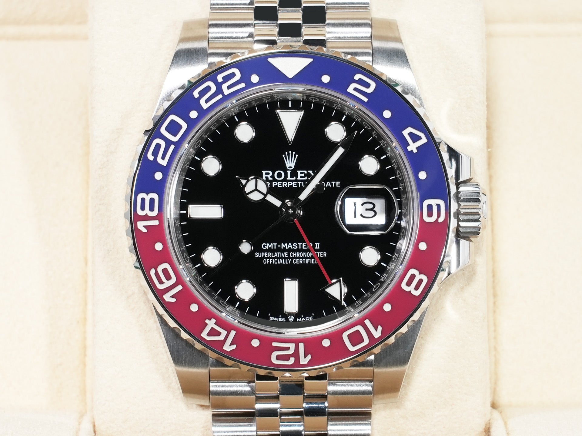 ロレックス GMTマスターII Ref.126710BLRO ステンレススチール ブラック文字盤 ジュビリーブレスレット 中古 rez63cvi
