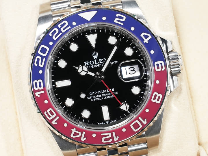 ロレックス GMTマスターII Ref.126710BLRO ステンレススチール ブラック文字盤 ジュビリーブレスレット 中古 rez63cvi