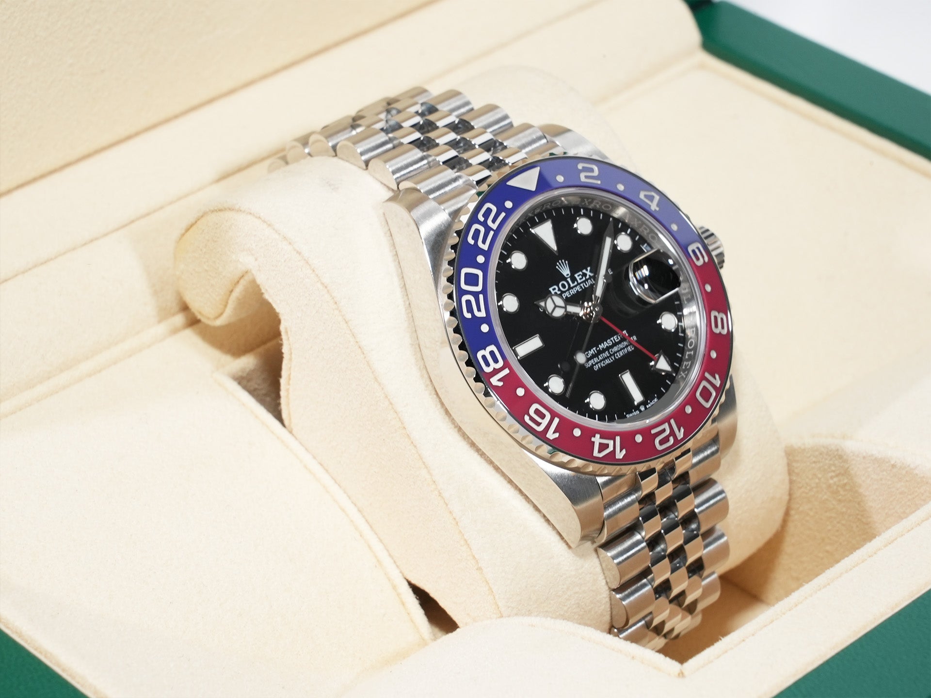 ロレックス GMTマスターII Ref.126710BLRO ステンレススチール ブラック文字盤 ジュビリーブレスレット 中古 rez63cvi