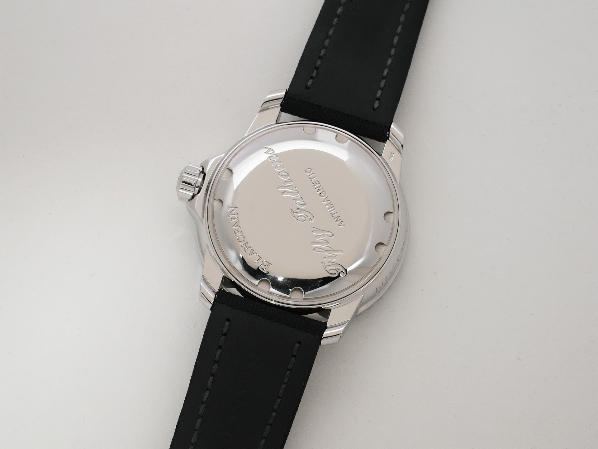 ブランパン フィフティ ファゾムス オートマティック Ref.5015-1130-52A ステンレススチール ブラック文字盤 美中古 m9n9fvf6