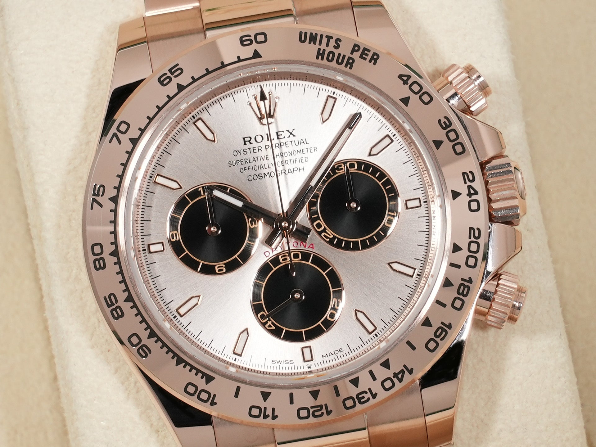 ロレックス デイトナ Ref.126505 エバーローズゴールド サンダストxブライトブラック文字盤 未使用 v99wq7jq